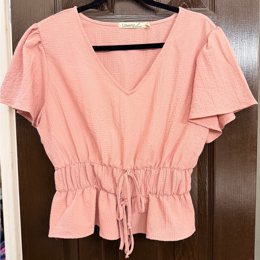 Liberty Love Blush V-Neck Blouse